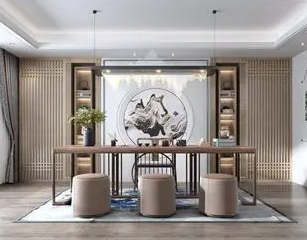 江津新中式风格茶室如何规划设计